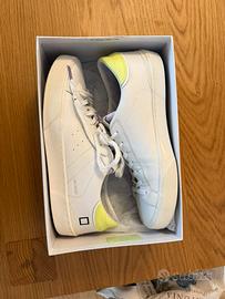 D.A.T.E. sneakers bianche unisex in pelle