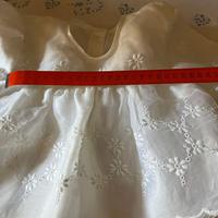 Vestitino da battesimo in organza