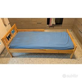 Lettino Ikea Kritter legno 160 x 70 con materasso