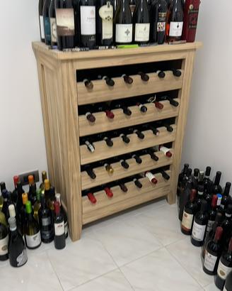 Cantina In Legno Artigianale  Vino
