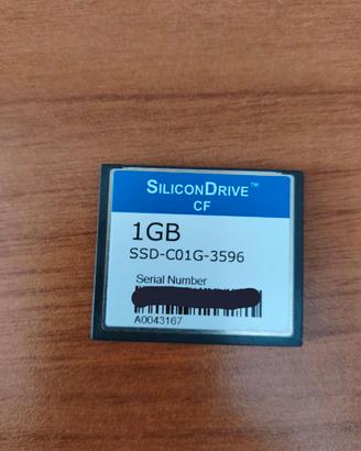 Silicon Drive CF 1G SSD CompactFlash SSD-C01G-3596