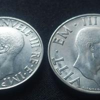 Regno d'Italia -  2 Lire - 1 Lira "Impero" 1940