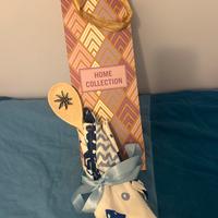 Home collection cucchiaio in legno con canovaccio