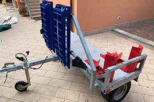 carrello moto trasversale camper e auto