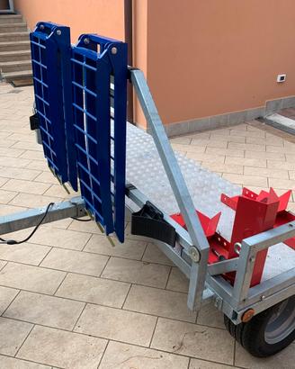 carrello moto trasversale camper e auto