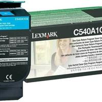 TONER ORIGINALE LEXMARK C540A1CG CIANO NUOVO