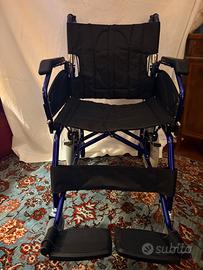 Sedia a rotelle pieghevole leggera alluminio NUOVA