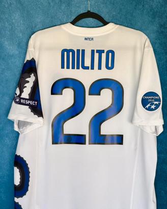 Maglia Inter 2010/11 Milito 22 Triplete Originale