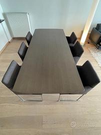 B&B Italia 6 Poltroncine SOLO in lana Marrone