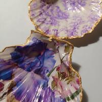 set conchiglie decorate ornamentali 