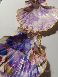 set conchiglie decorate ornamentali 