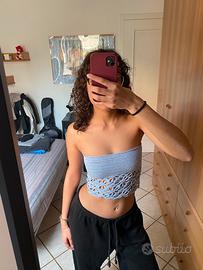 Crochet flower top