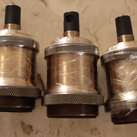 5 Portalampadina vintage nuovi