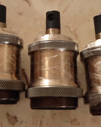 5 Portalampadina vintage nuovi