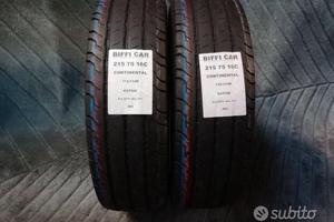 2 gomme 215 75 16c continental a463