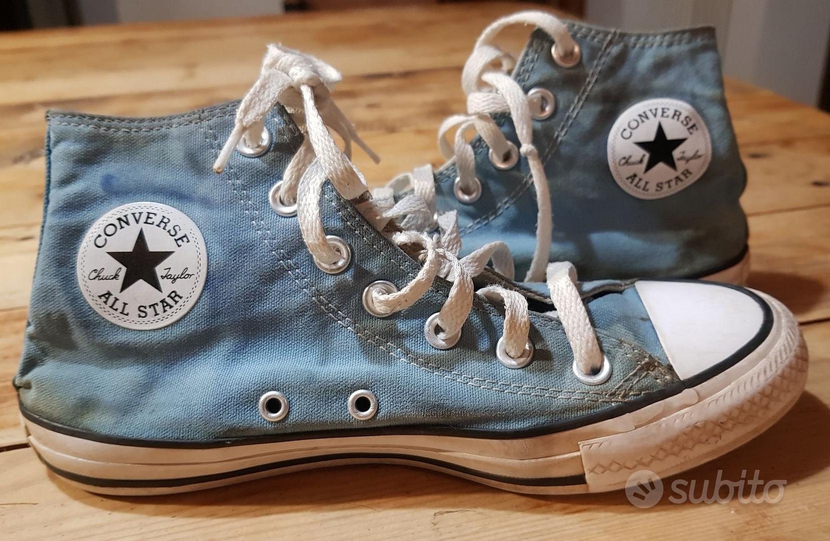 Converse All star alte azzurre numero 36 5 Abbigliamento e