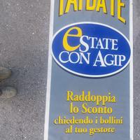 Stendardo striscione agip anni 90