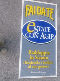 Stendardo striscione agip anni 90