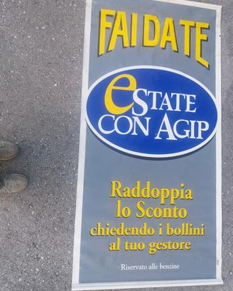 Stendardo striscione agip anni 90