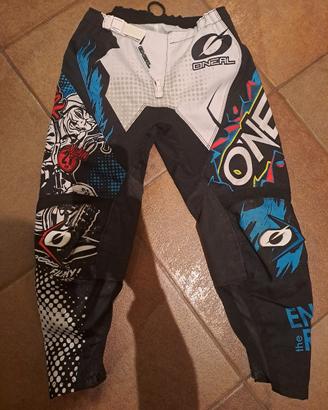 pantaloni bmx moto cross bambino 