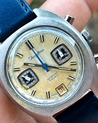Raro Cronografo Vintage Jungfrau valjoux 7734
