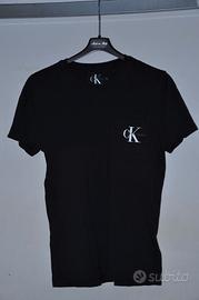 T-shirt Calvin Klein uomo nera TG M