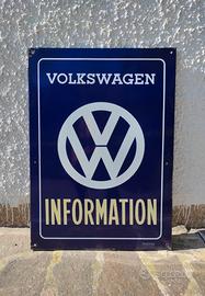 Insegna tabella Volkswagen VW Ricambi Servizio