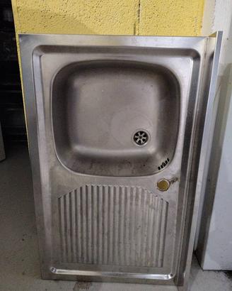 lavello da appoggio in acciaio inox 