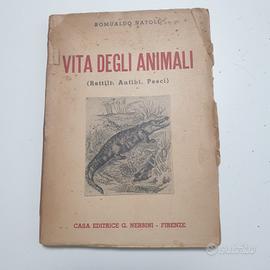 antichi libri Vita degli animali - Nerbini ed.1944