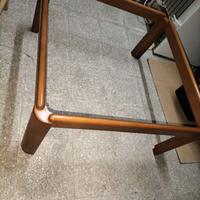 tavolinetto basso per salone in legno senza vetro