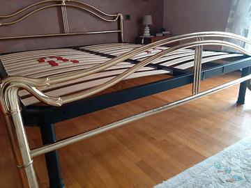 letto ottone più rete ortopedica