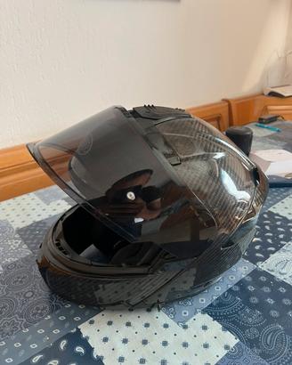 Casco moto Premier Carbon modulare