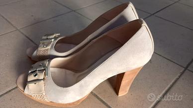 sparpe coi tacchi taglia 37 beige