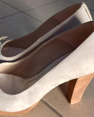 sparpe coi tacchi taglia 37 beige