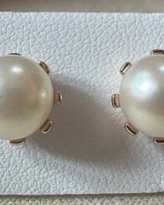 PAIO ORECCHINI ORO ROSA 18kt. E PERLE