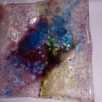 Piatto in vetrofusione 