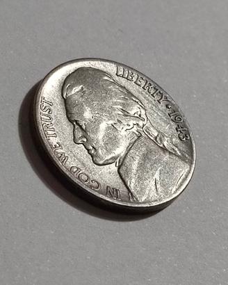Rara moneta d'argento 5 centesimi 1943 - S