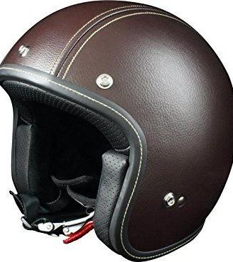 casco jet origine Primo XS foderato pelle vintage