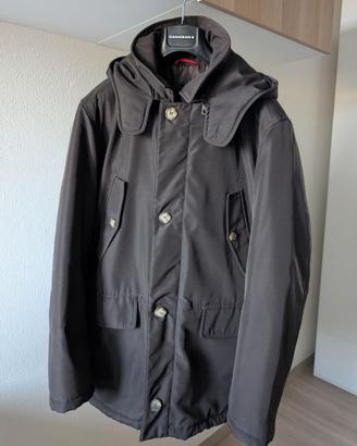 Giaccone parka marrone scuro imbottito HOX 