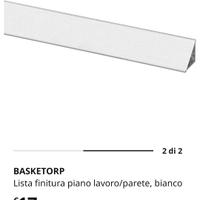 3x 2,5metri finitura piano cucina IKEA bianco 