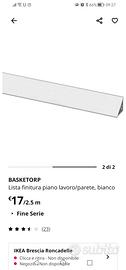 3x 2,5metri finitura piano cucina IKEA bianco 