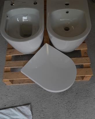 Set duravit sospeso: WC+Bidet