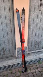 Sci marca Volkl, colore giallo fluo, lunghi 1,95 