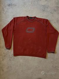 Nike Felpa Vintage 🔴 Logo Ricamato – Originale –