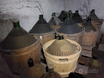 25 damigiane da vino da 54 LT usate