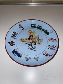 PIATTO PER BAMBINI VINTAGE IN CERAMICA LAVENO