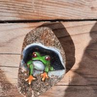 Sasso dipinto a mano 