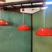 Set 3 lampadari vintage anni 70 stile Flos Relemme
