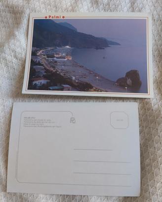 Cartolina antica Palmi - RC , di sera