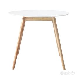 Tavolo da pranzo rotondo bianco
